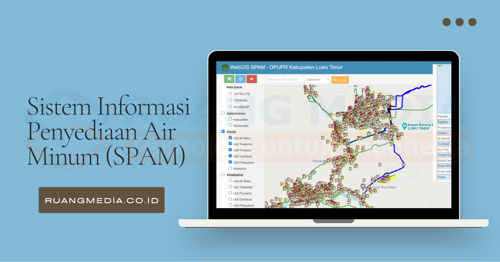 Sistem Informasi Penyediaan Air Minum (SPAM)
