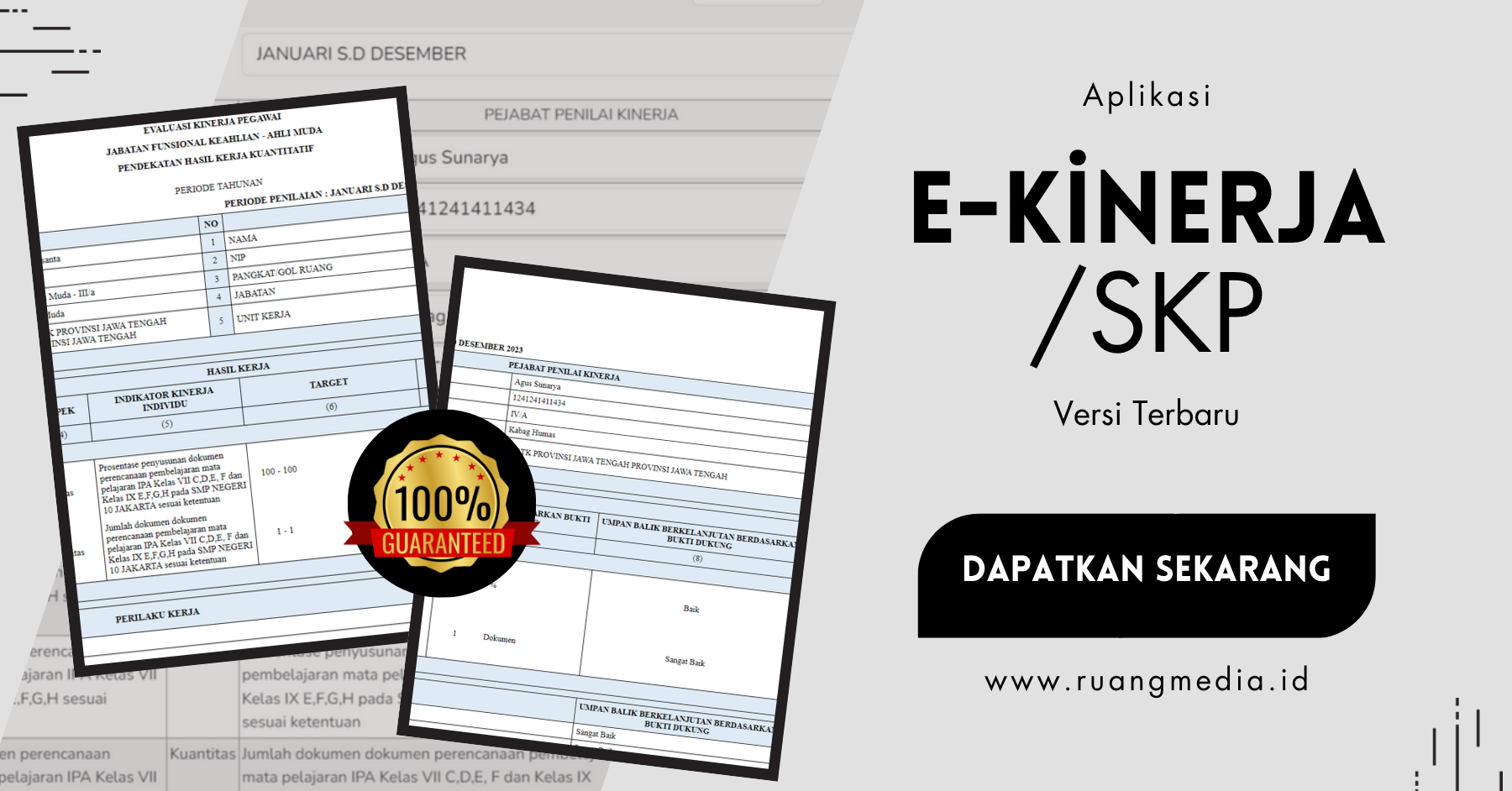 Aplikasi Ekinerja / SKP versi terbaru